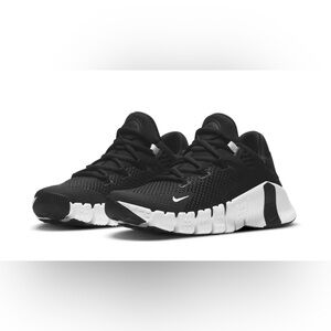 NIKE WOMEN'S FREE METCON 4
WORKOUT SHOES, 8.5, BLACK/WHITE-BLACK-VOLT